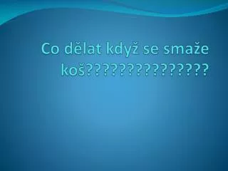 Co dělat když se smaže koš???????????????