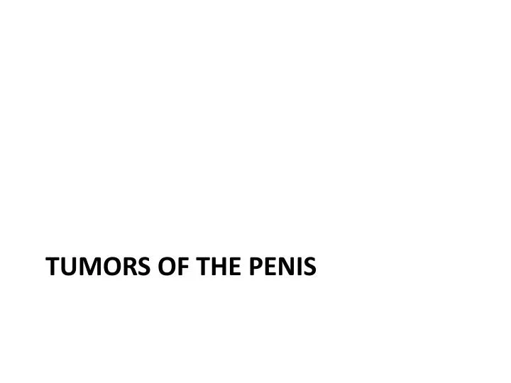 tumors of the penis