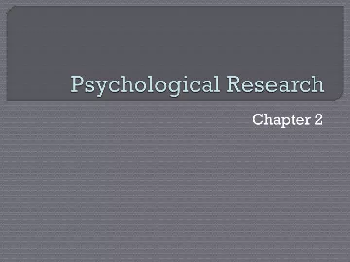 psychological research