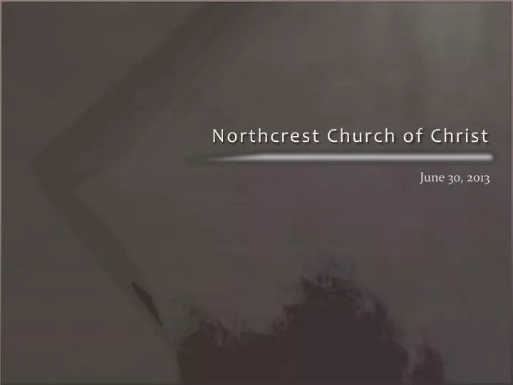 northcrest church of christ