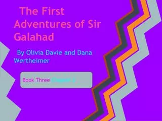 The First Adventures of Sir Galahad