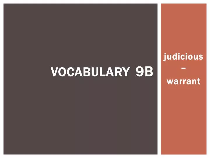 vocabulary 9b