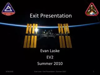 Exit Presentation