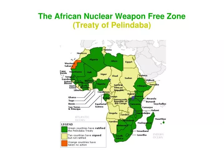 the african nuclear weapon free zone treaty of pelindaba