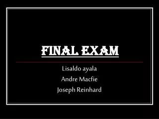 final exam