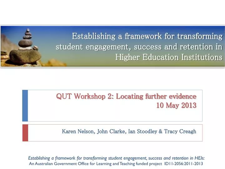 qut workshop 2 locating further evidence 10 may 2013