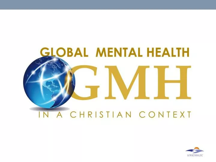 global mental health in a christian context