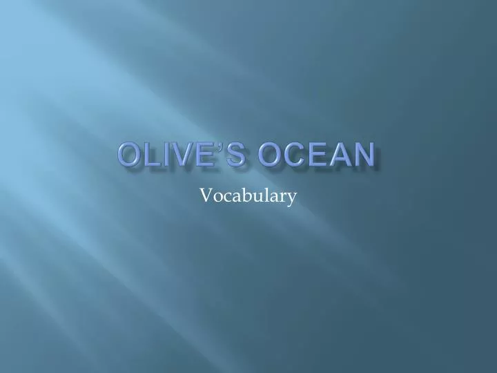 olive s ocean