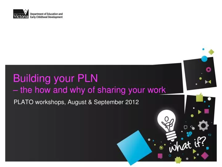 building your pln the how and why of sharing your work