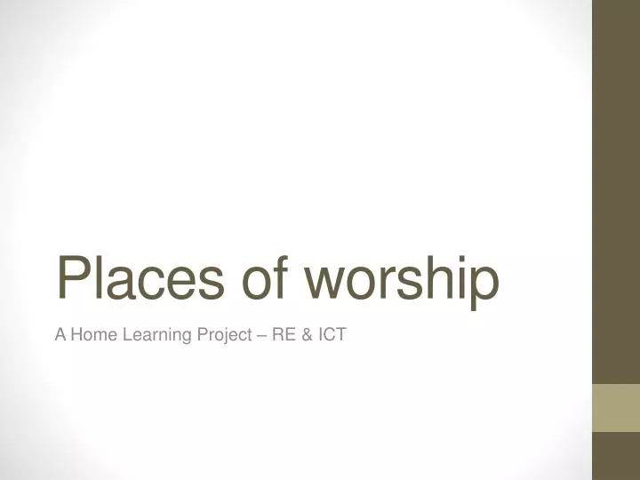 places of worship