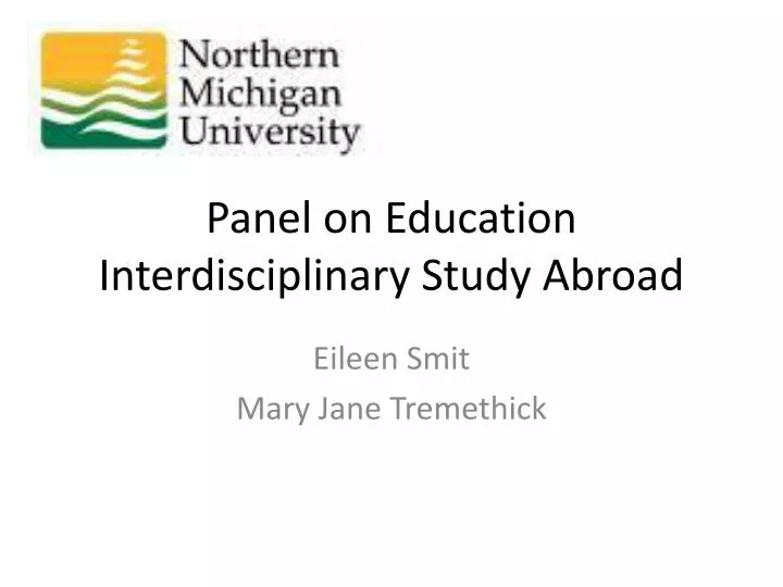panel on education interdisciplinary study abroad
