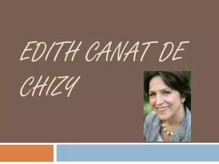 edith canat de chizy