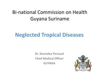 Bi-national Commission on Health Guyana Suriname