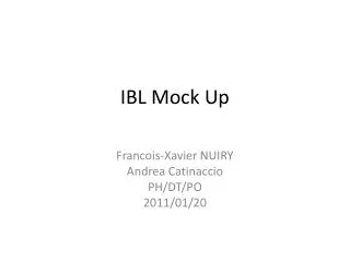 IBL Mock Up