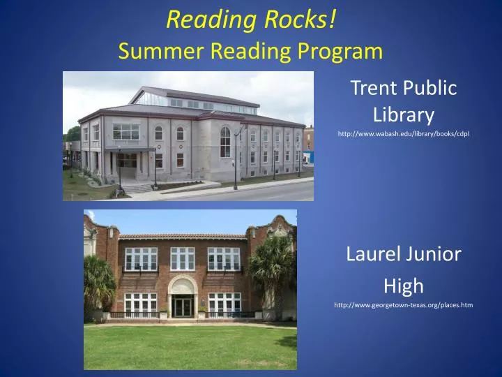 reading rocks summer reading program