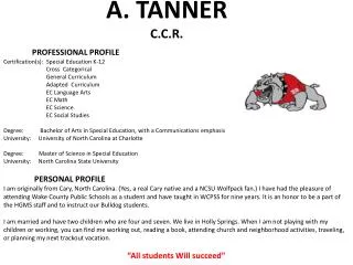A. TANNER C.C.R.