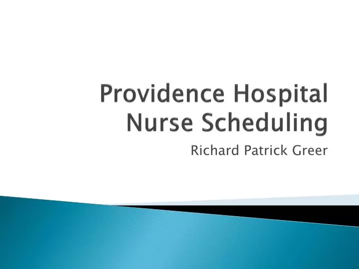 providence hospital nurse scheduling
