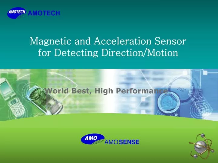 magnetic and acceleration sensor for detecting direction motion