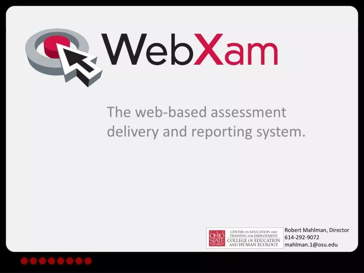 the web based assessment delivery and reporting system