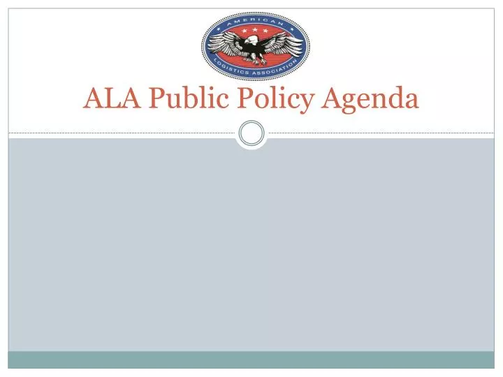 ala public policy agenda