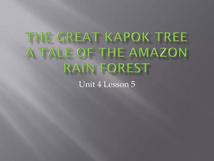 the great kapok tree a tale of the amazon rain forest