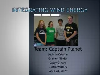 Integrating wind energy