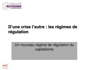 d une crise l autre les r gimes de r gulation