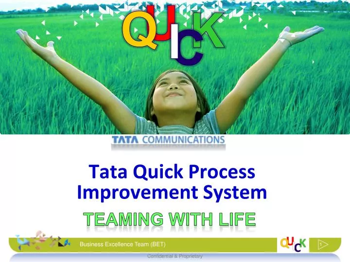 tata quick process improvement system