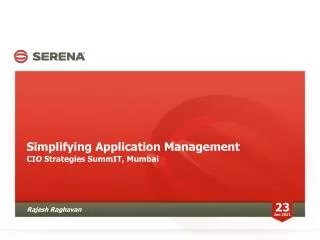 Simplifying Application Management