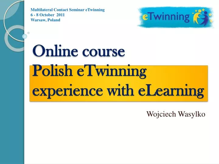 online course polish etwinning experience with elearning