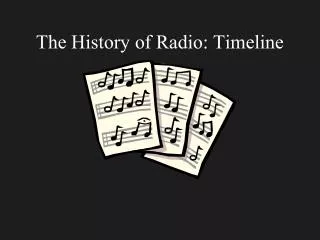 The History of Radio: Timeline