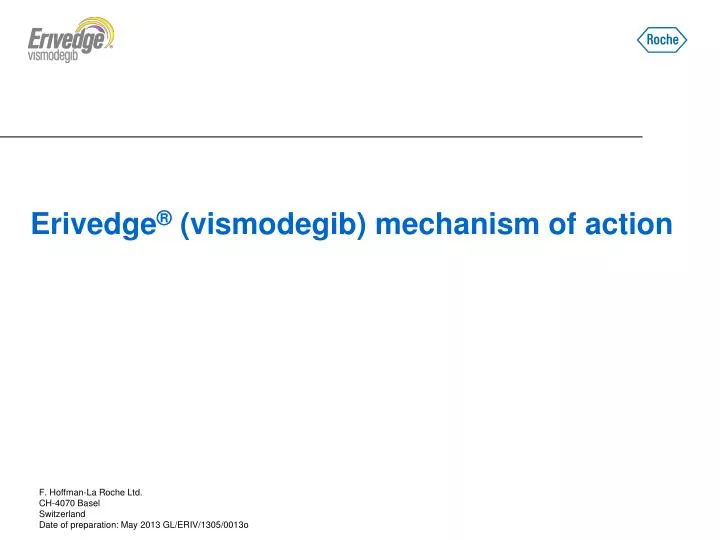 erivedge vismodegib mechanism of action