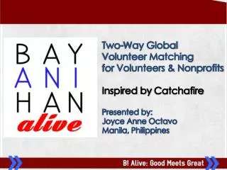 Two-Way Global Volunteer Matching for Volunteers &amp; Nonprofits Inspired by Catchafire