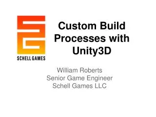 Custom Build Processes with Unity3D