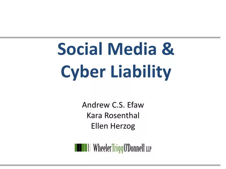 social media cyber liability