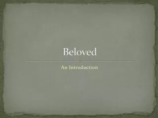 beloved