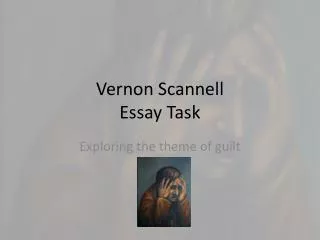 Vernon Scannell Essay Task