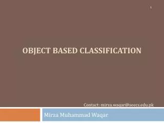 object based classification