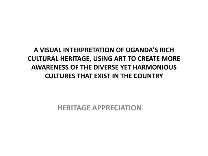 heritage appreciation