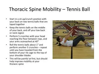 Thoracic Spine Mobility – Tennis Ball