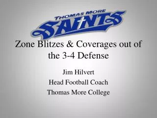 Zone Blitzes &amp; Coverages out of the 3-4 Defense