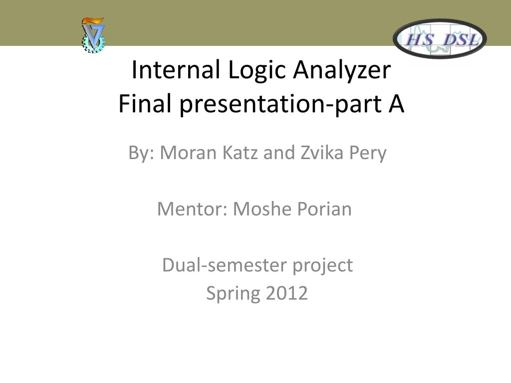 Internal Logic Example PPT - Development of an Internal Logic Analyzer for FPGA Debugging ...