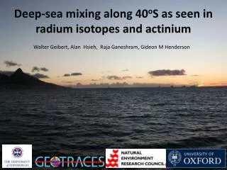 Deep-sea mixing along 40 o S as seen in radium isotopes and actinium