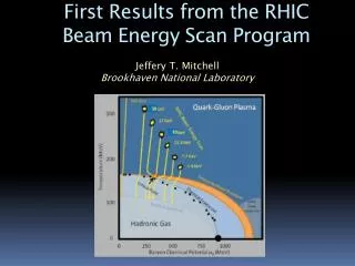 First Results from the RHIC Beam Energy Scan Program