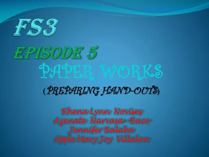 fs3 episode 5