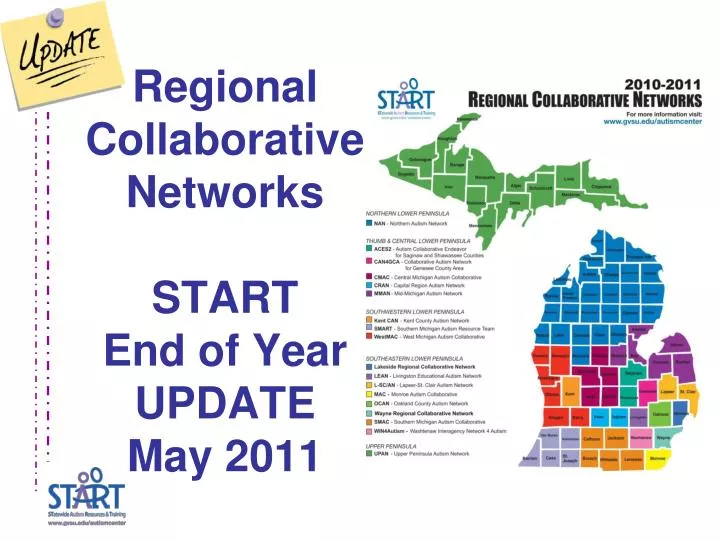 regional collaborative networks start end of year update may 2011