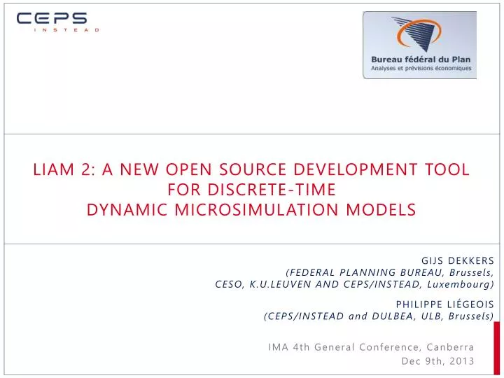 liam 2 a new open source development tool for discrete time dynamic microsimulation models