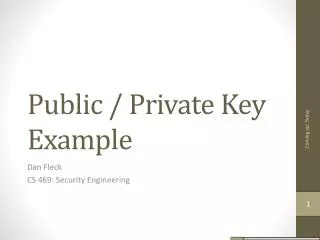 Public / Private Key Example