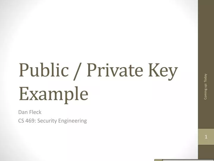 public private key example