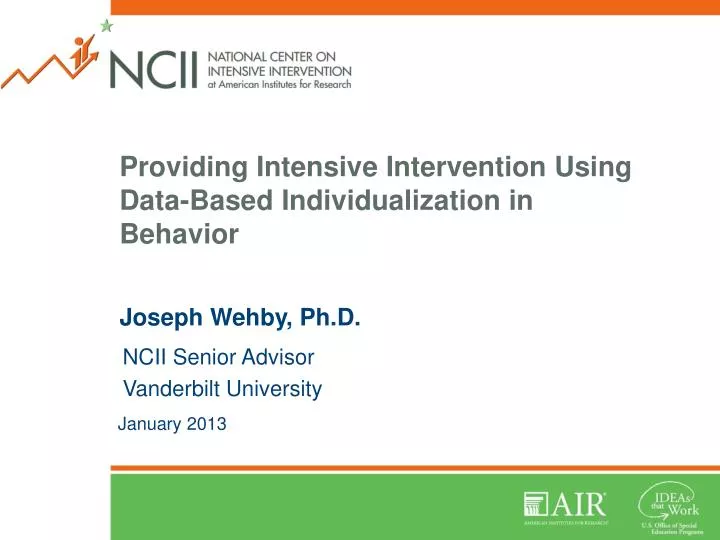 providing intensive intervention using data based individualization in behavior